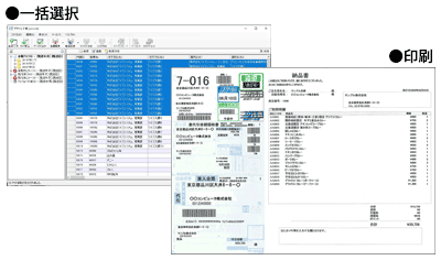 一括選択＋印刷イメージ